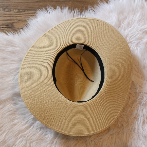 Last 1,New Boho Panama Hat with Leopard Print Band - Picture 4 of 6